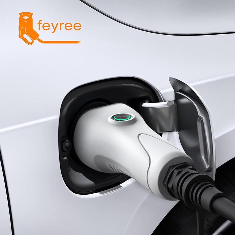 Outdoor Power Station - Feyree V2L Cable Electric Car Side