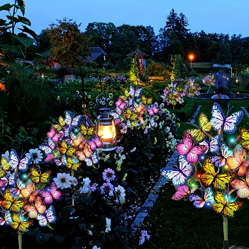 Outdoor Power Outlet Solar - Solar LED Butterfly Garden Lights Waterproof
