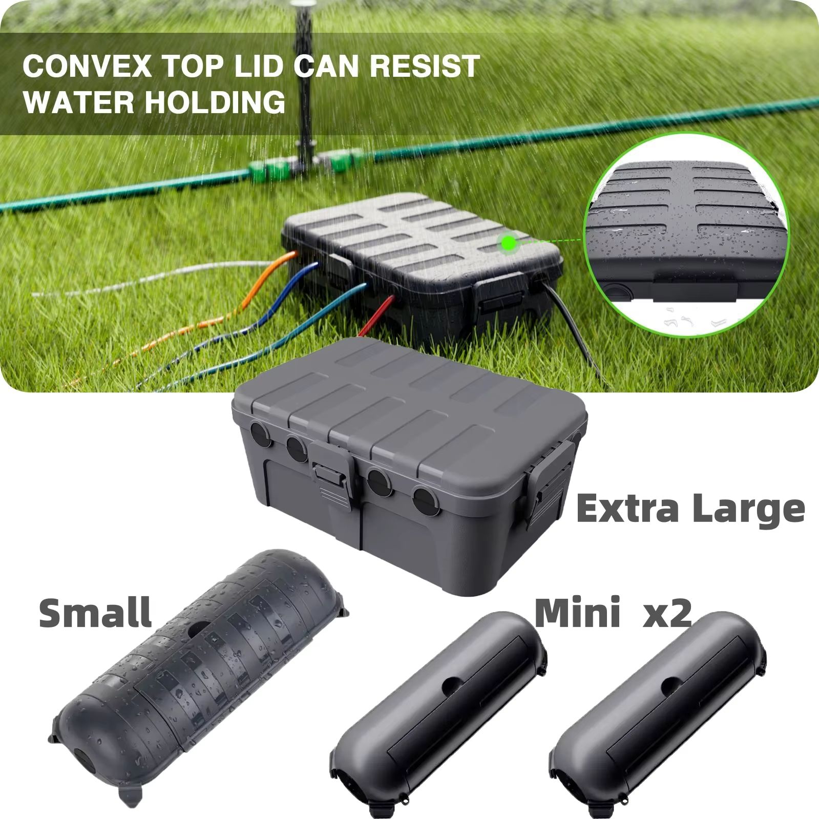 Outdoor Power Strip - Large Weatherproof Outdoor Electrical Box Cable