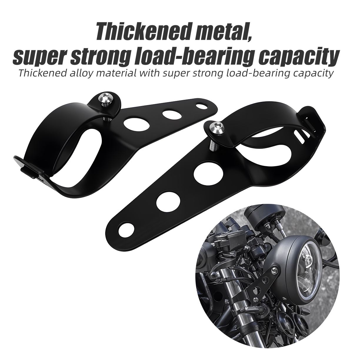Outdoor Power Products - Universal Motorcycle Headlight Mount Bracket 28-36mm