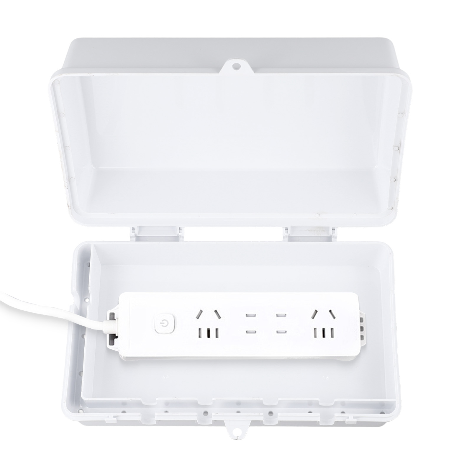 Outdoor Use Power Strip - Power Strip Waterproof Box Color: White