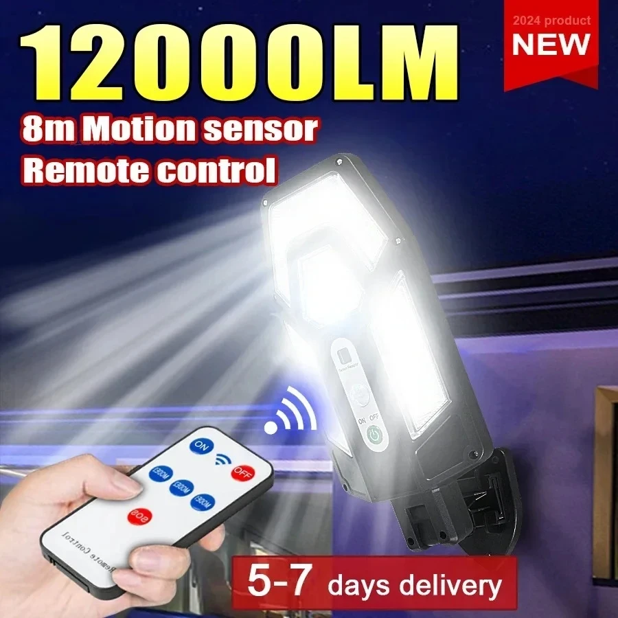 Outdoor Power Outlet Solar - 12000LM Powerful Solar Wall Lamp with