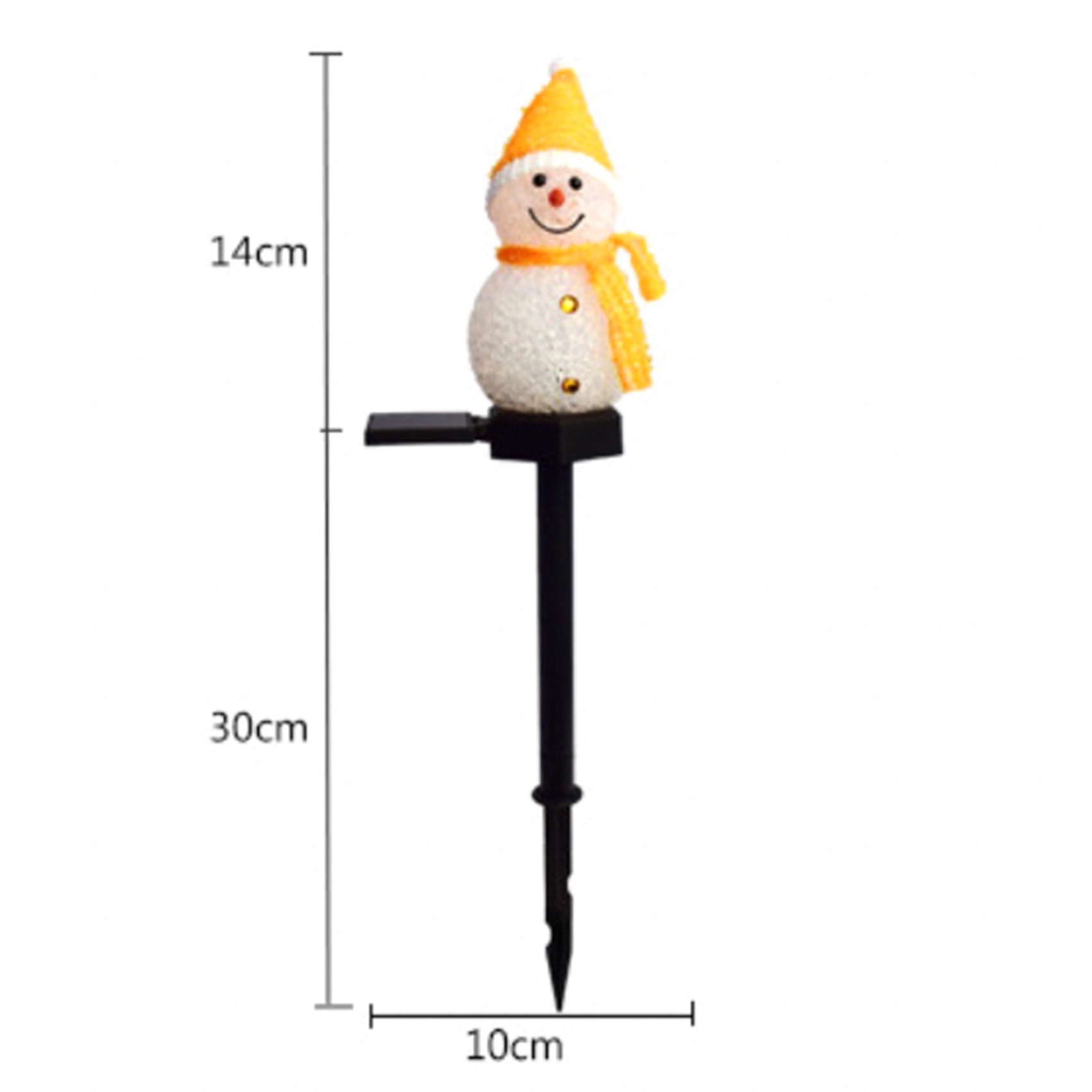 Outdoor Solar Power Xmas Lights - ABAH-Snowman Solar Lights Christmas Solar Powered