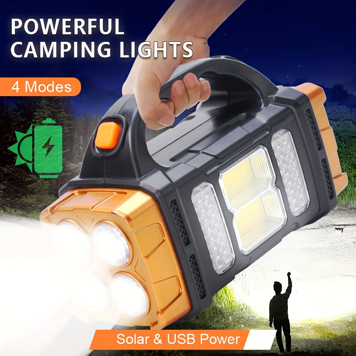 Outdoor Power Outlet Solar - New Upgrade Rechargeable High Power Solar