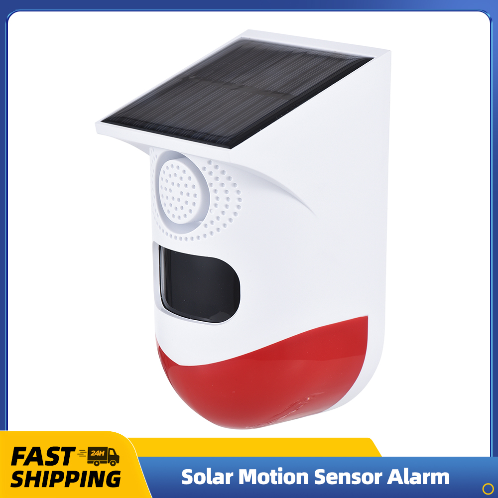 Outdoor Power Outlet Solar - Solar Motion Sensor Alarm Outdoor 120dB
