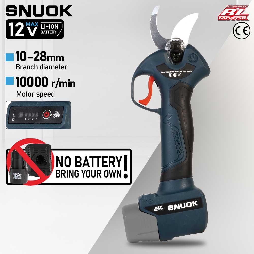 Outdoor Power Solutions - SNUOK 12V Brushless Electric Pruning Shears