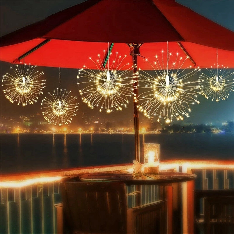 Outdoor Solar Power Xmas Lights - 120Led 200 Led Solar Lamp Starburst