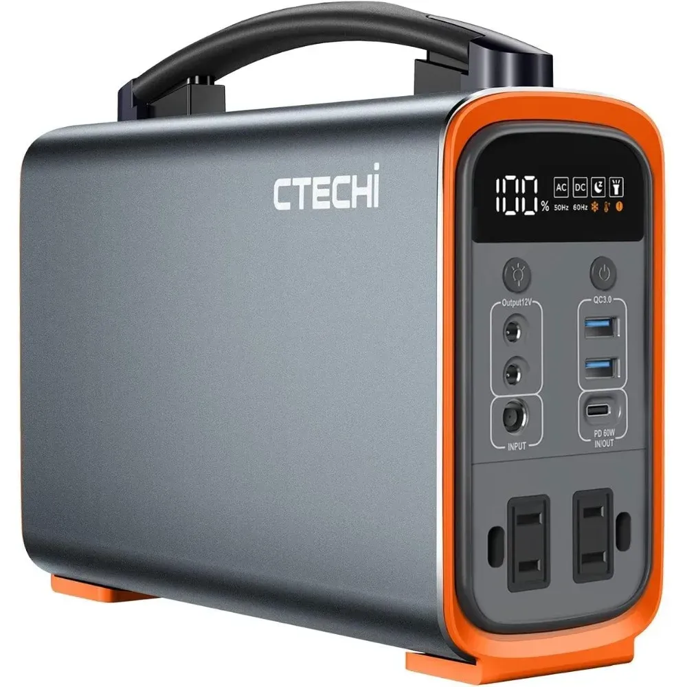 Outdoor Power Station - 320Wh Lifepo4 Portable Power Station, solar
