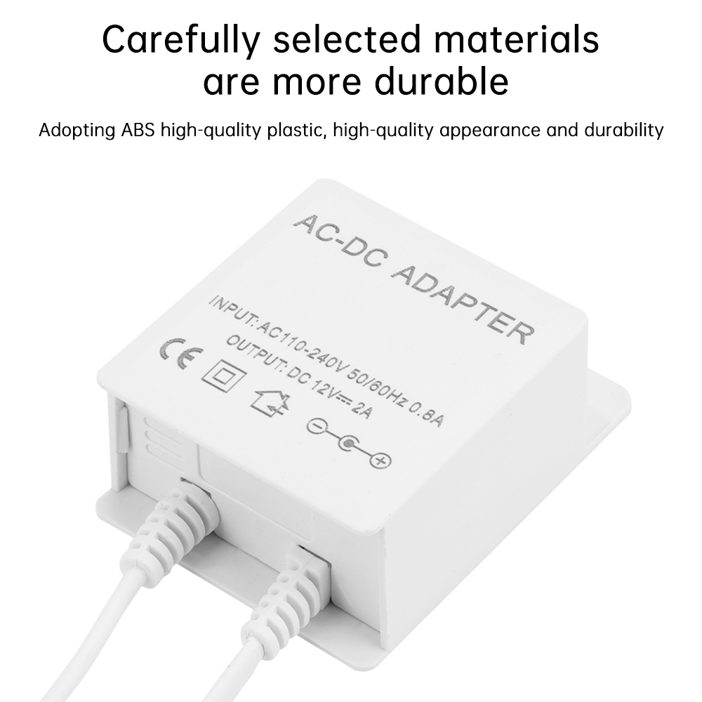 DC12V 2A EU Plug Adapter Secur - Outdoor Power Wire recension och pris