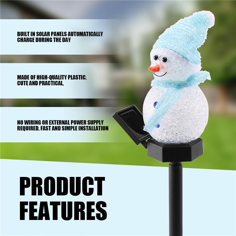 AT29-Snowman Solar Lights Chri - Outdoor Solar Power Xmas Lights recension och pris