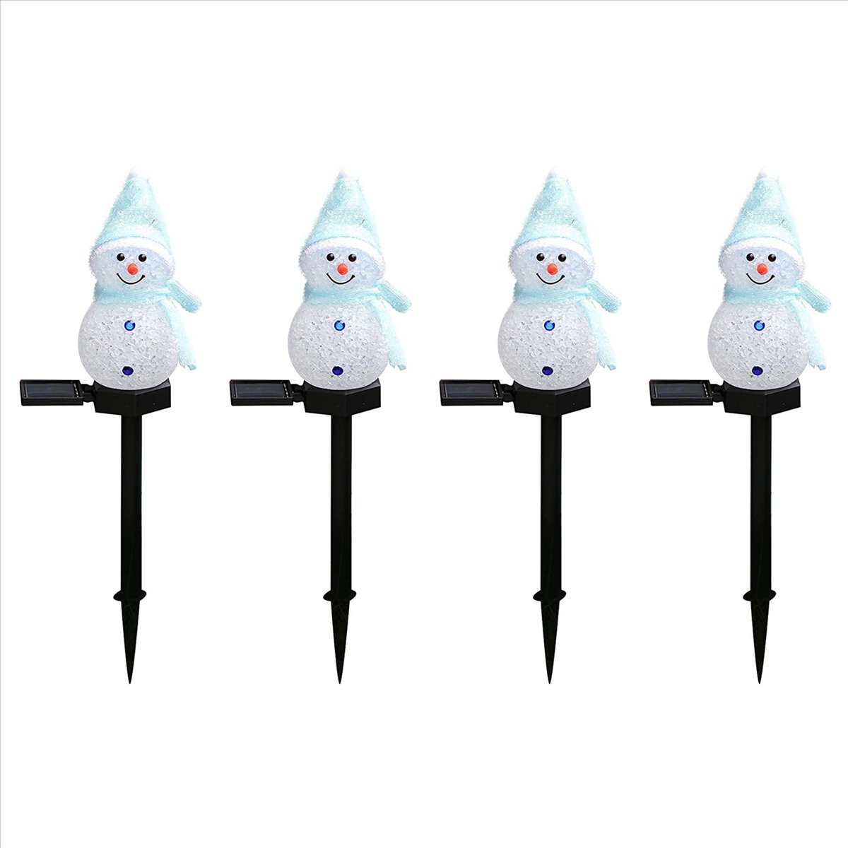 N84R 4X Snowman Solar Lights C - Outdoor Solar Power Xmas Lights recension och pris