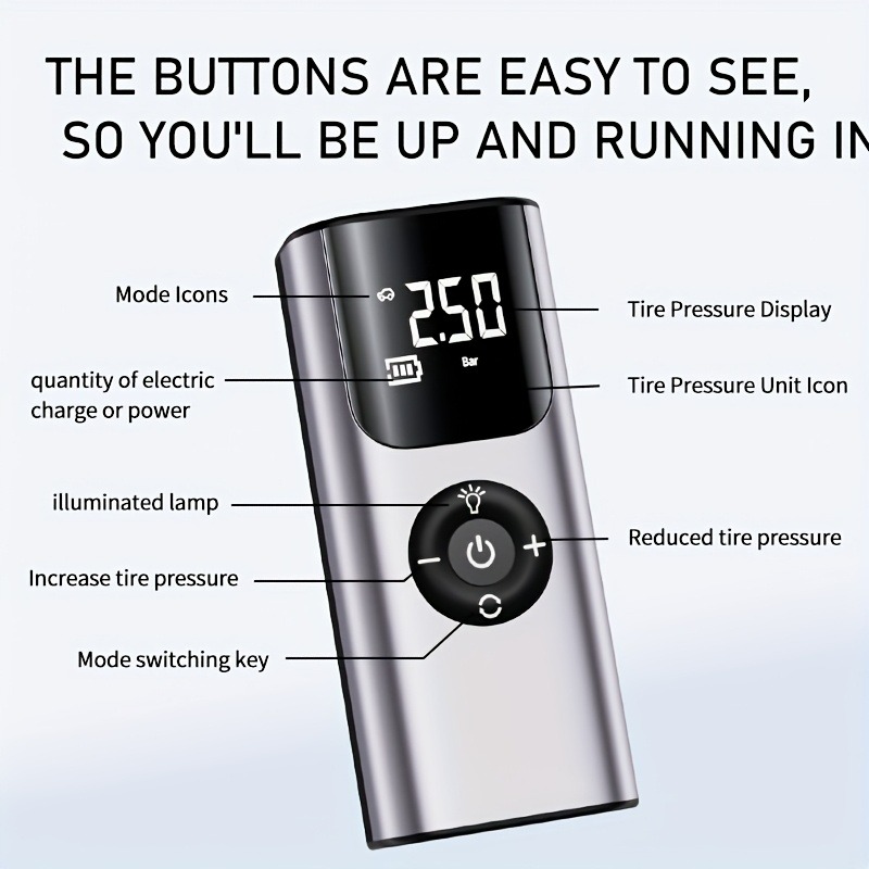 Portable Car Air Pump Tire Inf - Air Compressor Portable recension och pris