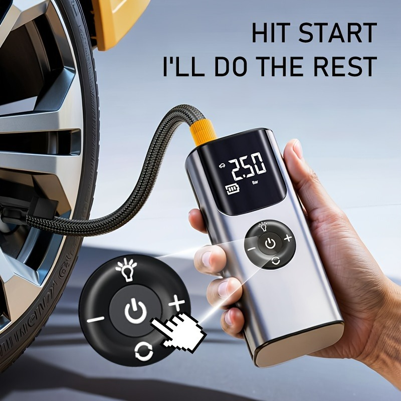 Portable Car Air Pump Tire Inf - Air Compressor Portable recension och pris
