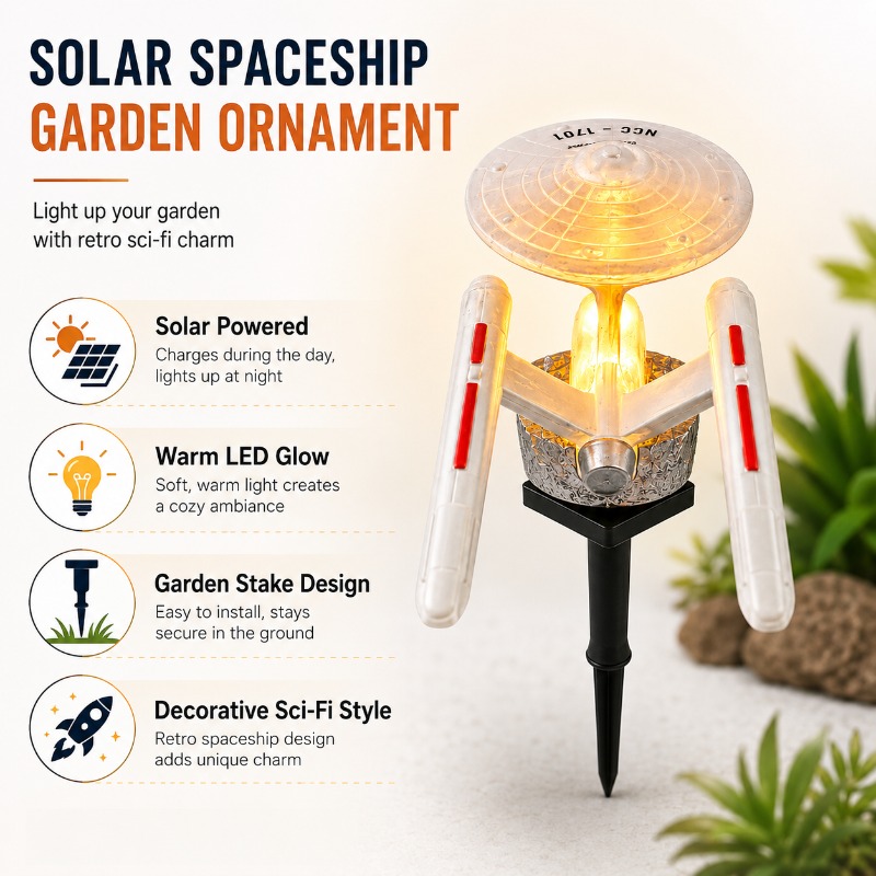 Star Trek USS Enterprise Solar - Outdoor Power Outlet Solar recension och pris