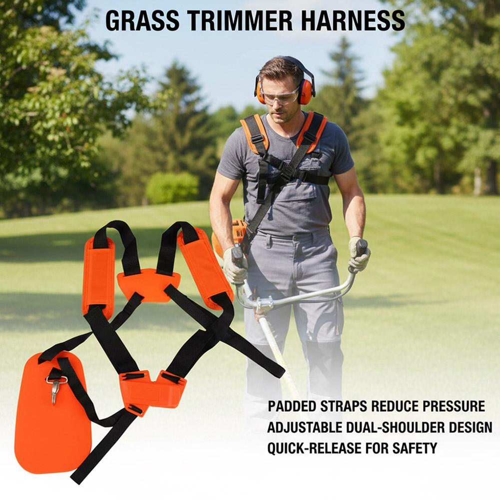 Padded Double Shoulder Harness - Brush Cutter Strap recension och pris