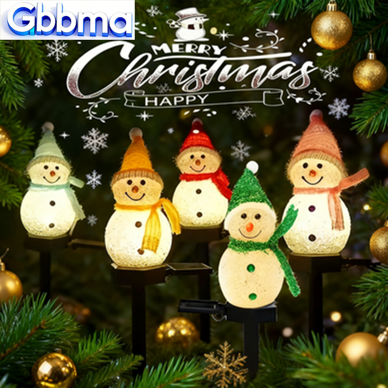 2 LED Snowman Solar Garden Lig - Outdoor Solar Power Xmas Lights recension och pris