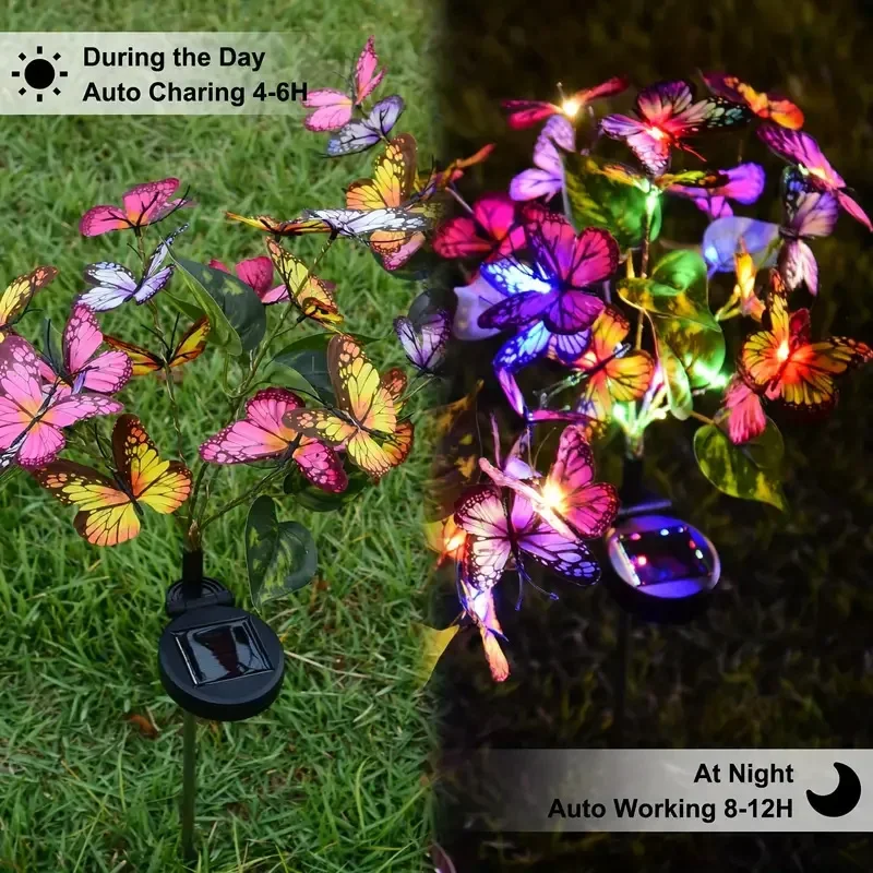 Solar LED Butterfly Garden Lig - Outdoor Power Outlet Solar recension och pris