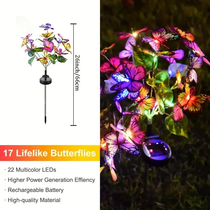 Solar LED Butterfly Garden Lig - Outdoor Power Outlet Solar recension och pris