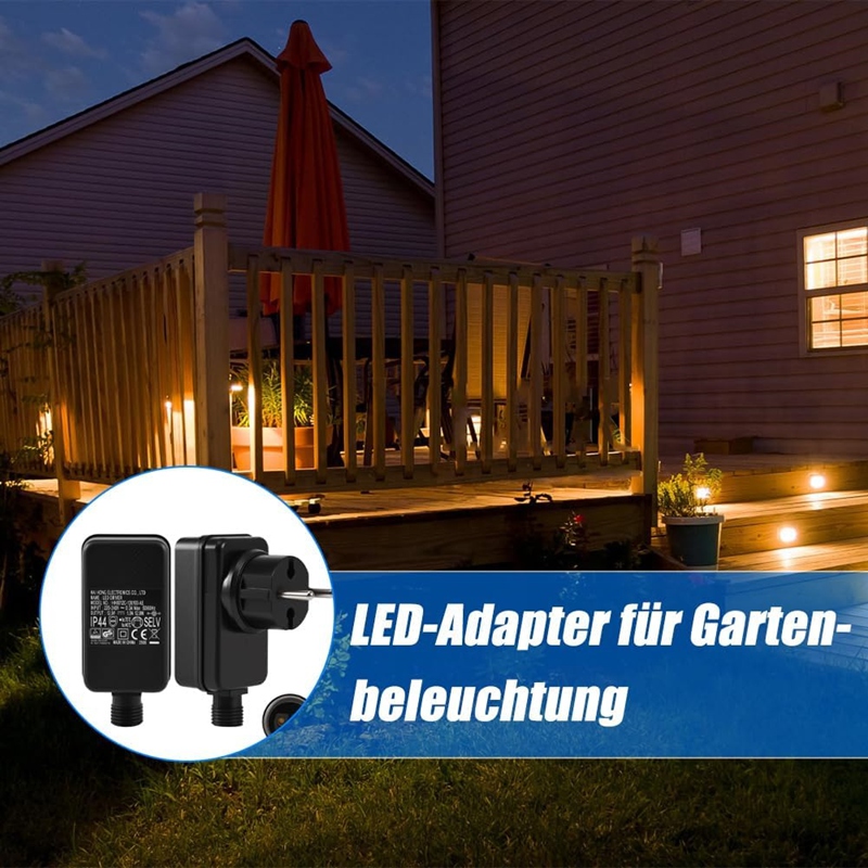 12V/1A LED Power Supply, Plug  - Outdoor Use Power Strip recension och pris