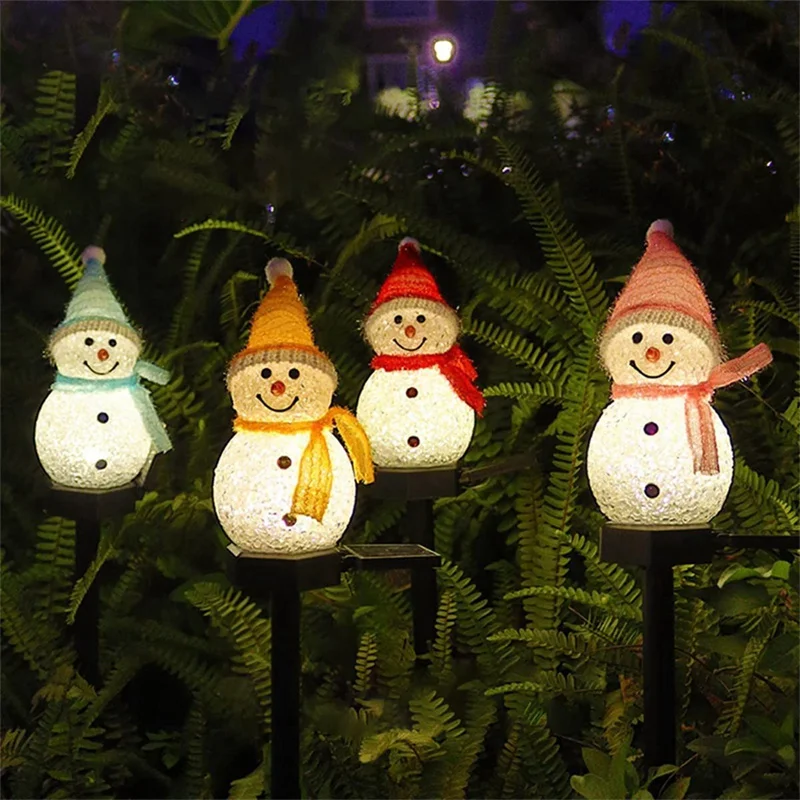 Solar LED Snowman Ambient Ligh - Outdoor Solar Power Xmas Lights recension och pris