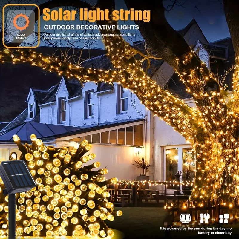 5M-32M LED Solar String Lights - Outdoor Solar Power Xmas Lights recension och pris