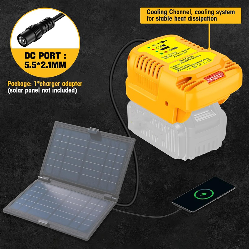 DC socket Solar Adapter for De - Outdoor Power Outlet Solar recension och pris
