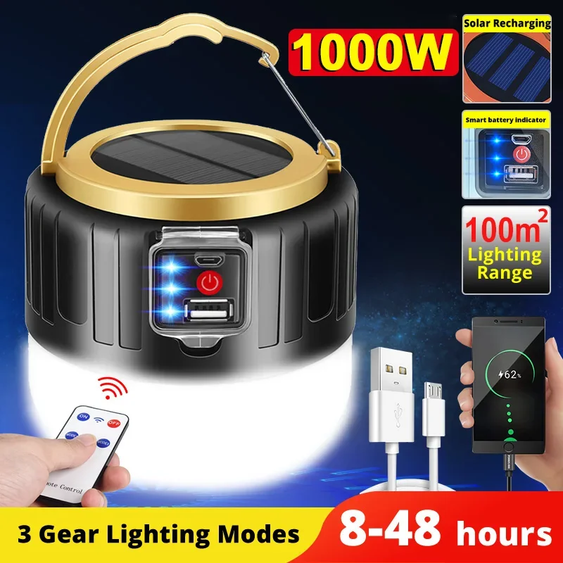 LED Solar Camping Light Power  - Outdoor Power Outlet Solar recension och pris