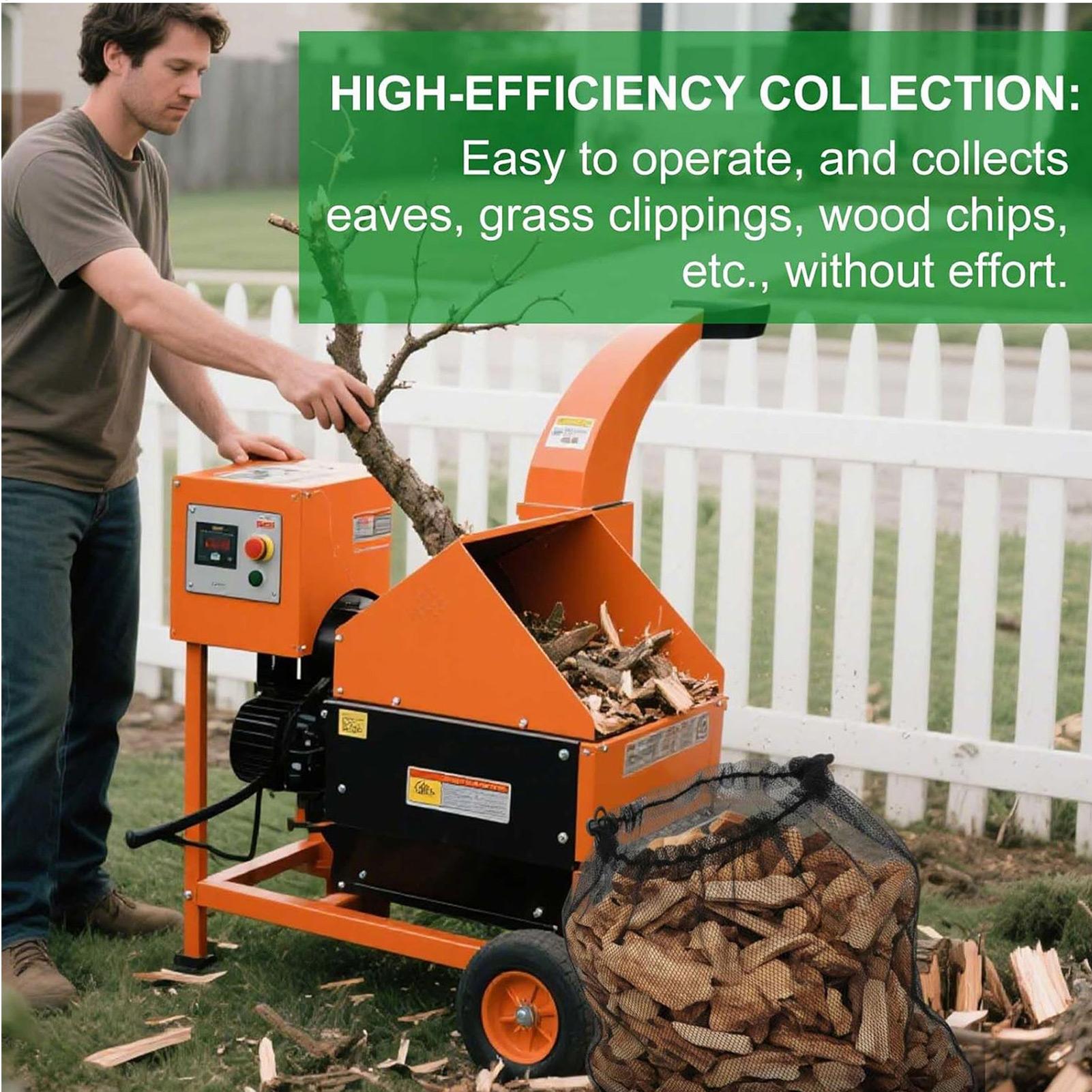 Wood Chipper Collection Bag Me - Garden Shredder Chipper recension och pris