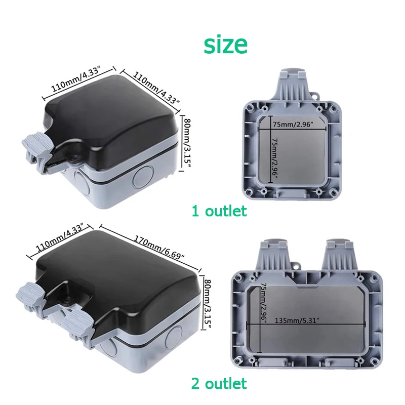 EU KR Outdoor Wall Waterproof  - Outdoor Power Solutions recension och pris