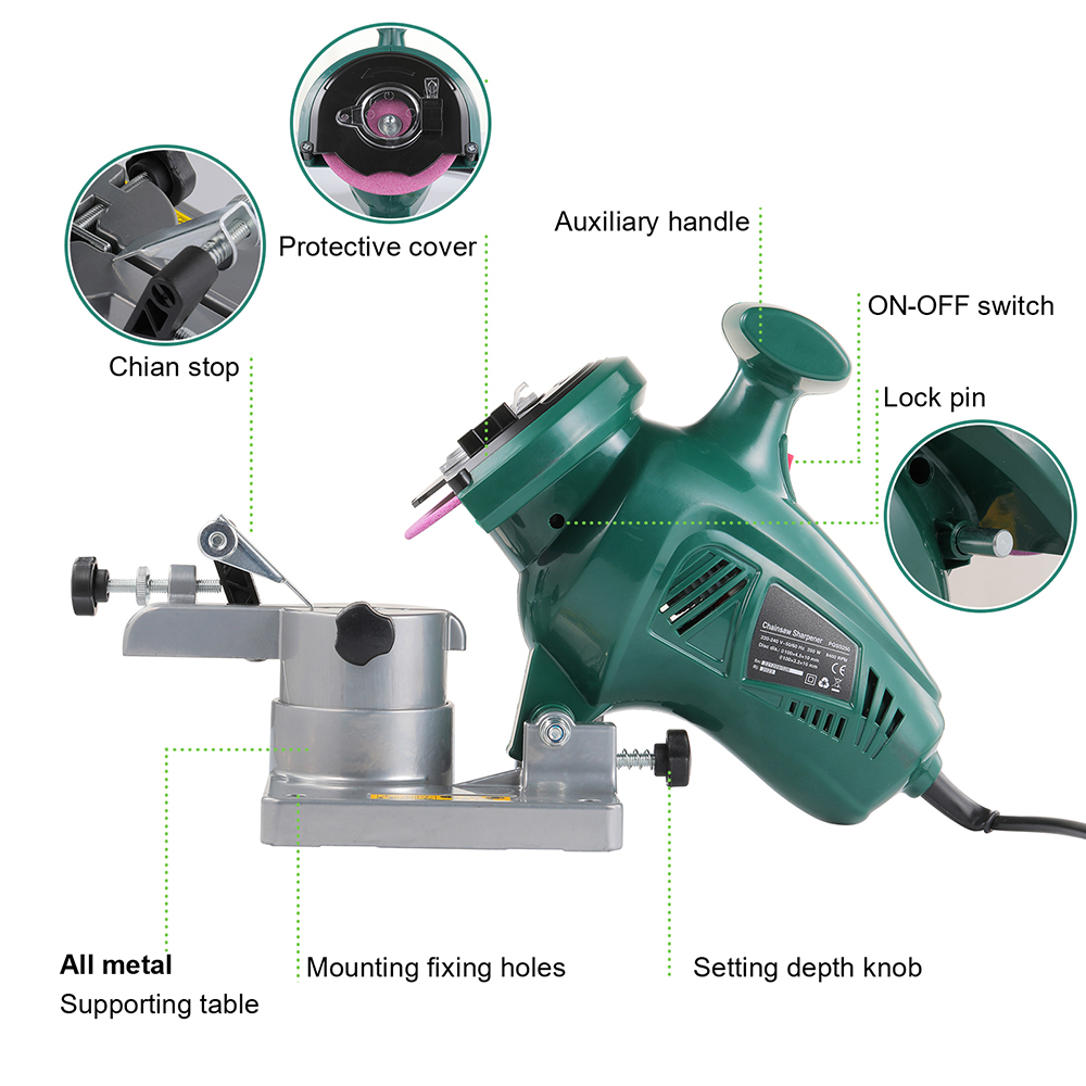 POSENPRO 250W ChainSaw Sharpen - Outdoor Power Tools recension och pris