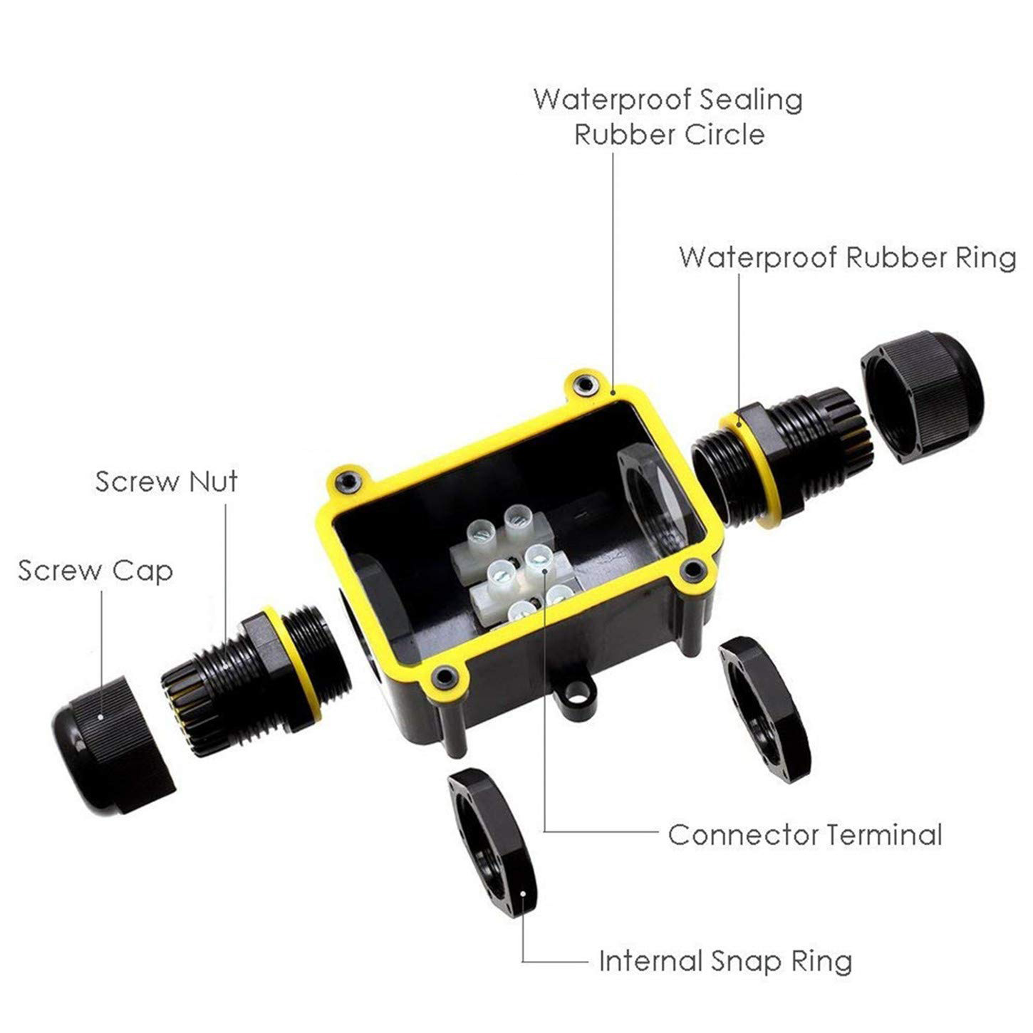 2 Way Outdoor Waterproof IP66  - Outdoor Power Wire recension och pris