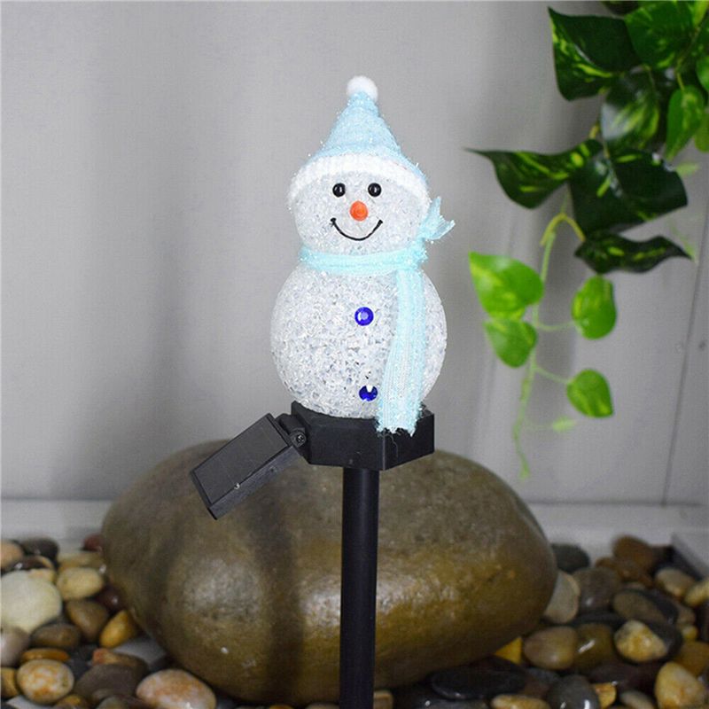 New 4X Snowman Solar Lights Ch - Outdoor Solar Power Xmas Lights recension och pris