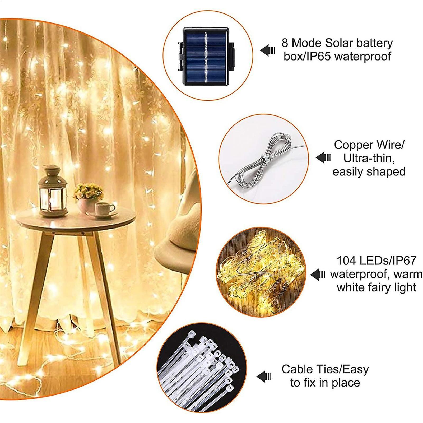Solar Umbrella String Light 10 - Outdoor Power Outlet Solar recension och pris