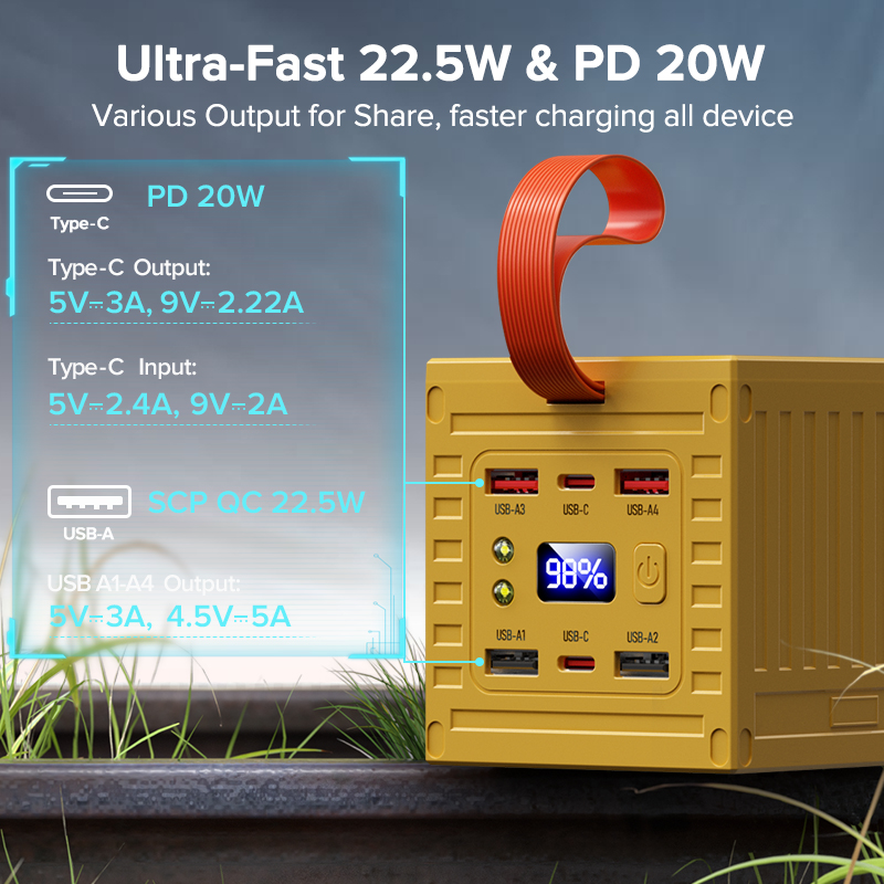 QOOVI 60000mAh Power Bank 22.5 - Xiaomi Outdoor Power Supply recension och pris