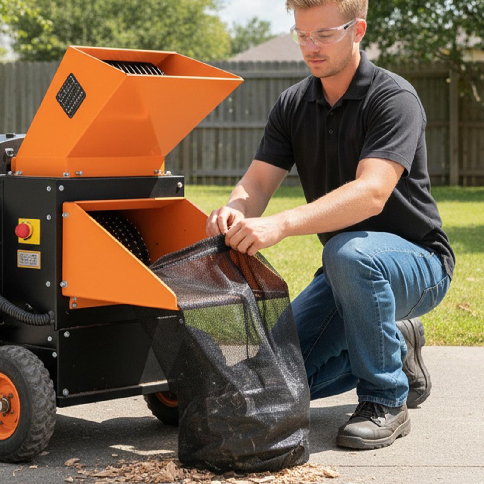 Wood Chipper Shredder Bag Mesh - Garden Shredder Chipper recension och pris