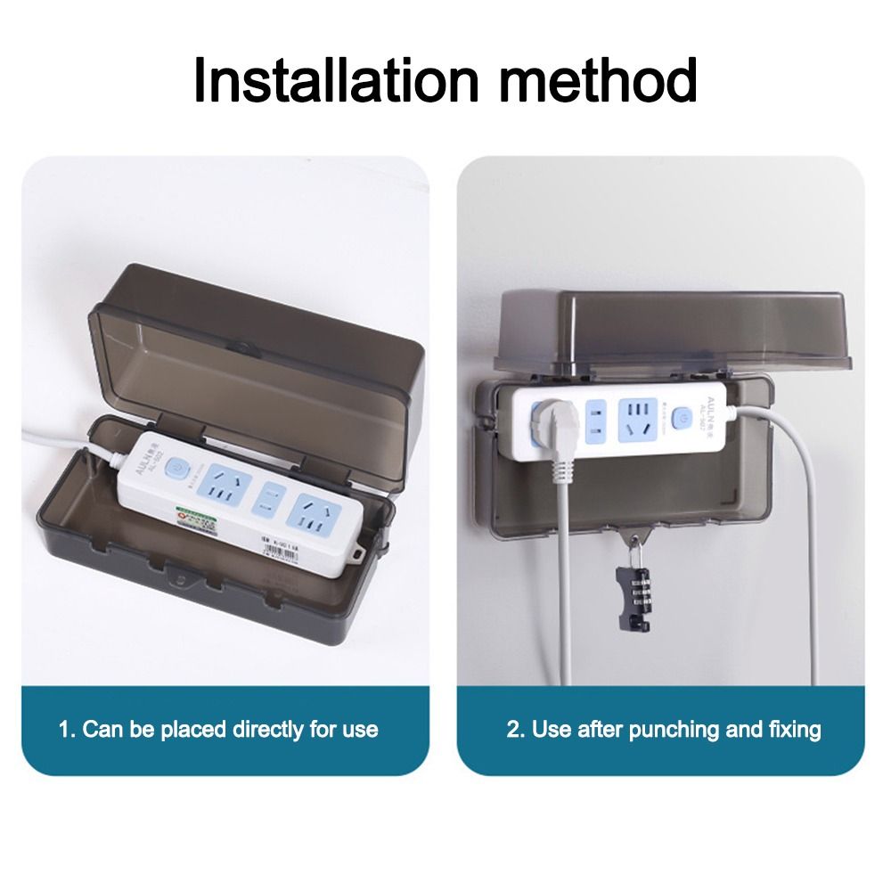 Portable Plastic Plug Box Anti - Outdoor Power Strip recension och pris