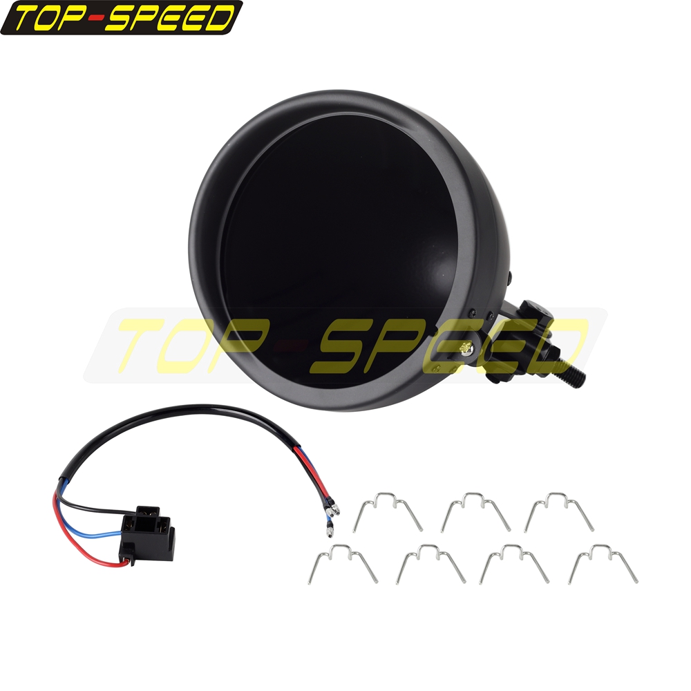 Black/Chrome Motorcycle Headla - Outdoor Power Products recension och pris