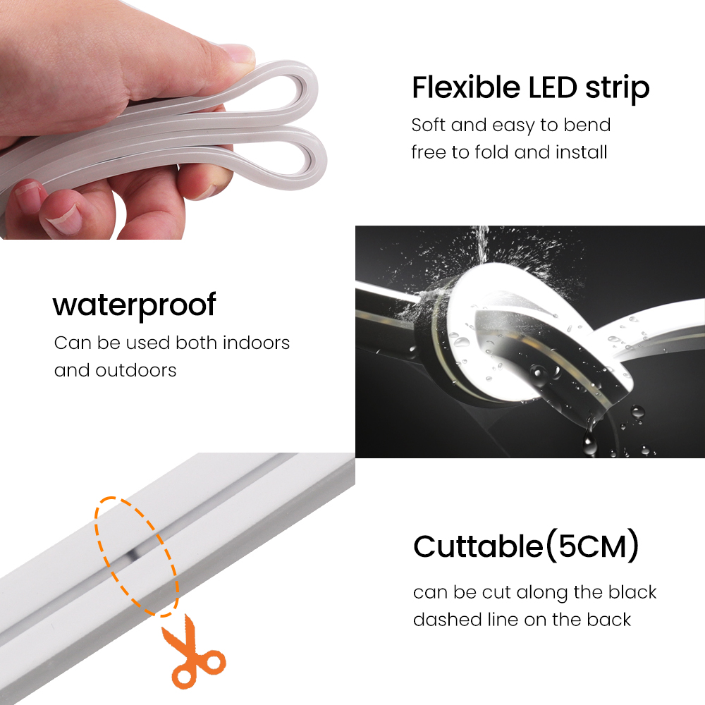24V Neon Strip Solar Lamp 2835 - Outdoor Power Strip recension och pris